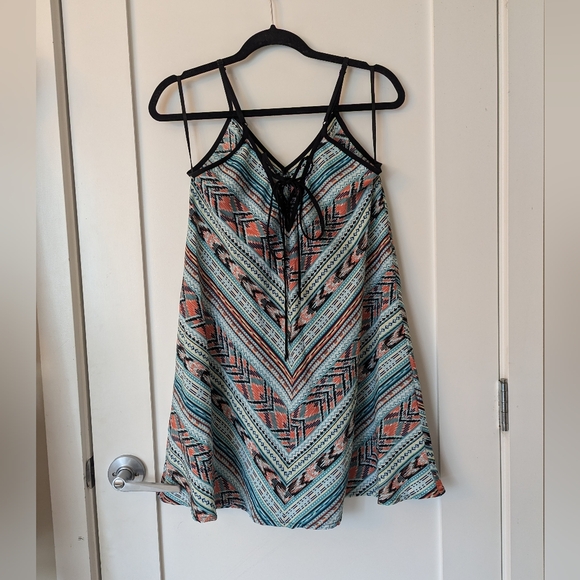 Band of gypsies silk-like tunic summer dress - Picture 3 of 6